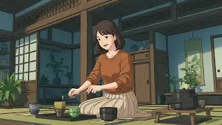 Calming Nature Sounds and Brewing Matcha at Home (穏やかな自然の音と自宅での抹茶の作り方) | Ghibli-Style Music