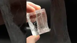 Halite crystal, salt crystal, transparent sample 84 g