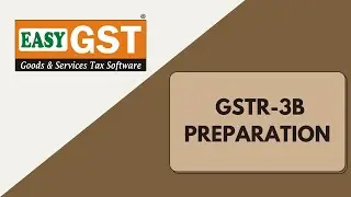 GSTR 3B Preparation in Simplest way by EasyGST Software