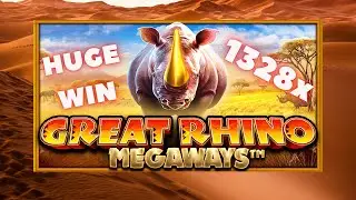 RHINO MEGAWAYS HUGE 1328X WIN STAKE.COM