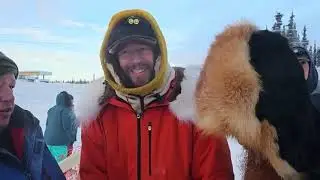 Bib #31 Brent Sass and #32 Matt Paveglio start the 2024 Copper Basin 300 Sled Dog Race