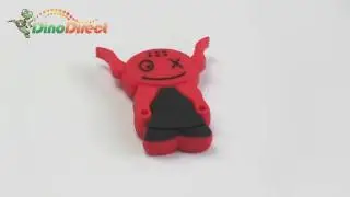 8GB Funny Cow Shaped Cartoon USB Flash Drive Red