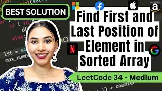 Find First and Last Position of Element in Sorted Array #leetcode