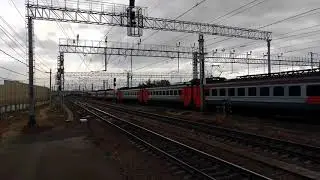 ЭД4М-0496 на станции Мга. Февраль 2020