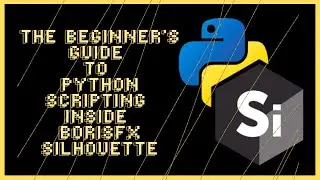 The Beginner's Guide to Python Scripting inside BorisFX Silhouette #borisfx #vfxartist #vfx