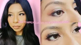 Easy Way To Apply Your Cluster Lashes | DIY Lash Extensions  #lashextensions #clusterlashes