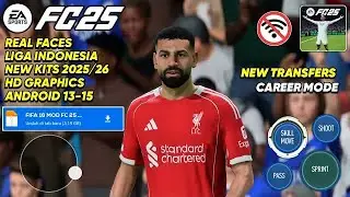 FIFA 16 MOD FC 25 Android OFFLINE | NEW 2025/26 Kits, Transfers & Realistic Menu Update!