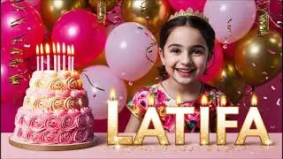 🎁🤩سنة حلوة يا لطيفة (Happy   Birthday latifa) (عيد ميلاد   لطيفه)#عيد#ميلاد#لطيفة💞🥳