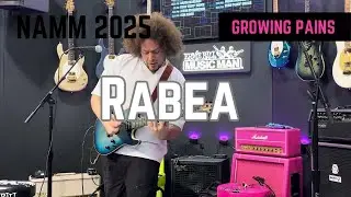 Rabea Massaad-&ldquo;Growing Pains&rdquo; 4K UHD Video- Namm 2025-Ernie Ball Booth- Sabre Carian Burst Signature