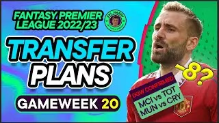 MY FPL DOUBLE GW20 TRANSFER PLANS | -8 on the cards for me! | Fantasy Premier League Tips 2022/23