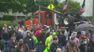 Loggers, truckers, farmers rally in Salem