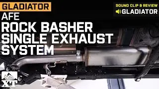 Jeep Gladiator JT 3.6L V6 AFE Rock Basher Single Exhaust System Sound Clip & Review