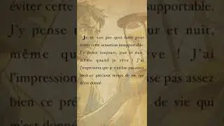 L'angoisse du temps qui passe | petite impression en fran&ccedil;ais facile