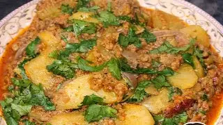 Aalo Qeema Recipe | Ghar Jaisa Lazeez Qeema #AaloQeema