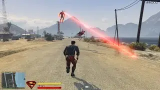 Grand Theft Auto V: Superboy Kent and Sasha Calle's Supergirl vs Trigon