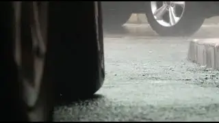 Wet morning commute