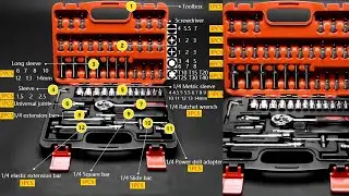 Tool  Box Set |  Car Auto Automobile Motorcycle Tool Case Precision Socket Set