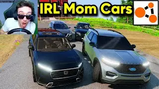 Driving our MOMS IRL cars in BeamNG.Drive!