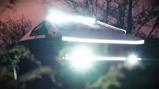 Cybertruck Roof-Mounted Spotlights / Front Grille Light Bar - Ultimate Off-Road Night Visibility Kit
