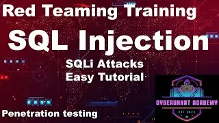 #7 SQL Injection tutorial  | Penetration testing tool | Website Hacking | CyberUnnat Academy