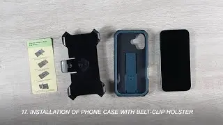 17. Installation of Phone Case with Belt Clip Holster #fntcase