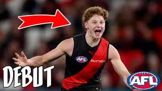 Rhys Unwin Debut | Round 23 2025 AFL Highlights | 1 Goal & 9 Disposals