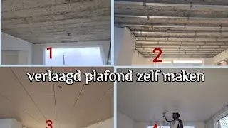 verlaagd plafond zelf maken. // make your own false ceiling.