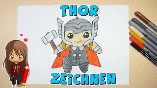 Thor einfach malen für Kinder | ab 10 Jahren | Malen mit Evi | deutsch