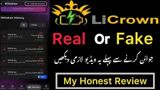 Li Crown Ai Kya Ha|Li Crown App Withdrawal Real Or Fake|Full Review Of Li Crown App |#technicalfahad