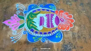 Pongal #kolam #trending #viralvideo #youtube #muggulu #drawing #art #happy #art #artist #sankranthi 