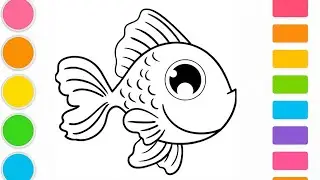 How to draw a goldfish | Step by Step 