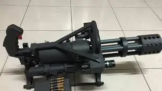 CLASSIC ARMY M132 Micro Gun 自製外觀改套+可動彈鼓