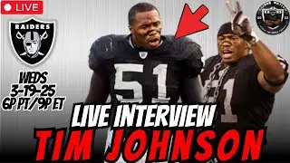 🚨 LIVE INTERVIEW with Former Oakland Raiders LB Tim Johnson | Stories about The Super Bowl Year