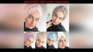 Review Top 2019 New muslim Suede turban caps twist velvet pearls turban bonnet woman indian hat win