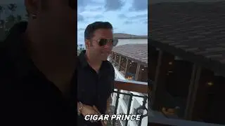 Smokin an Arturo Fuente Dominican Cigar in the Caribbean