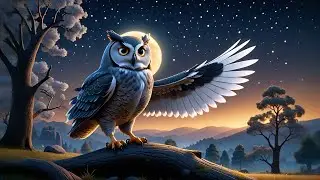Seven Flying Owls Hoot at Night | Owl Song for Kids | Animal Rhymes and Soothing Learning Fun