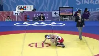 Women's Freestyle Wrestling 46Kg - Bronze Medal Contest - Singapore 2010 Youth Games