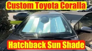 Pigenius Toyota Corolla Windschutzscheiben-Sonnenschutz. Gute Passform.