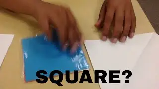 How to make a square using 8.5 x 11