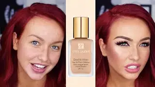 IN-DEPTH REVIEW & DEMO: Estée Lauder Double Wear Foundation (first impression)