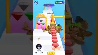 Gem Stack Levels 3 🎮 Gameplay walkthrough - All Levels (iOS, Android) #shorts