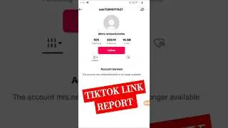 TikTok Link report | how to banned anyone TikTok account  | report TikTok account