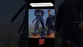 China girl army training (part-2) #shorts #china #female