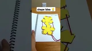 Idea 💡 for children to learn Geometry #shorts #shortsvideo #shapes #shapesforkids #art #diy
