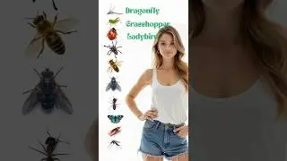Insect Names in English 🐜 Insects Around You 🐞 English Vocabulary Boost #shorts #shortsfeed