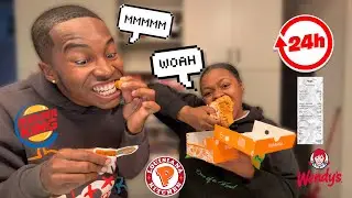 LETTING The Person In FRONT Of Us DECIDE What We Eat For 24HRS