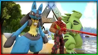 LUCARIO IS TOO OP! - ARK POKEMON #4 (ARK Modded Gameplay)