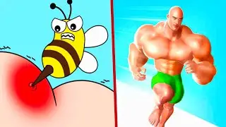 Tricky Brain Story Help Me vs Muscle Rush - All Levels Gameplay (Android,iOS) Part 1