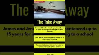 Shocking First: Parents Jailed for Child's Crime!  #news #breakingnews #mentalhealth  #youtube