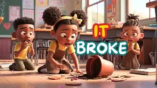 Temi Broke the Flower Pot… What She Did Next Matters | Kids Moral Story